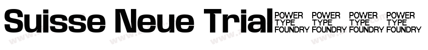 Suisse Neue Trial字体转换